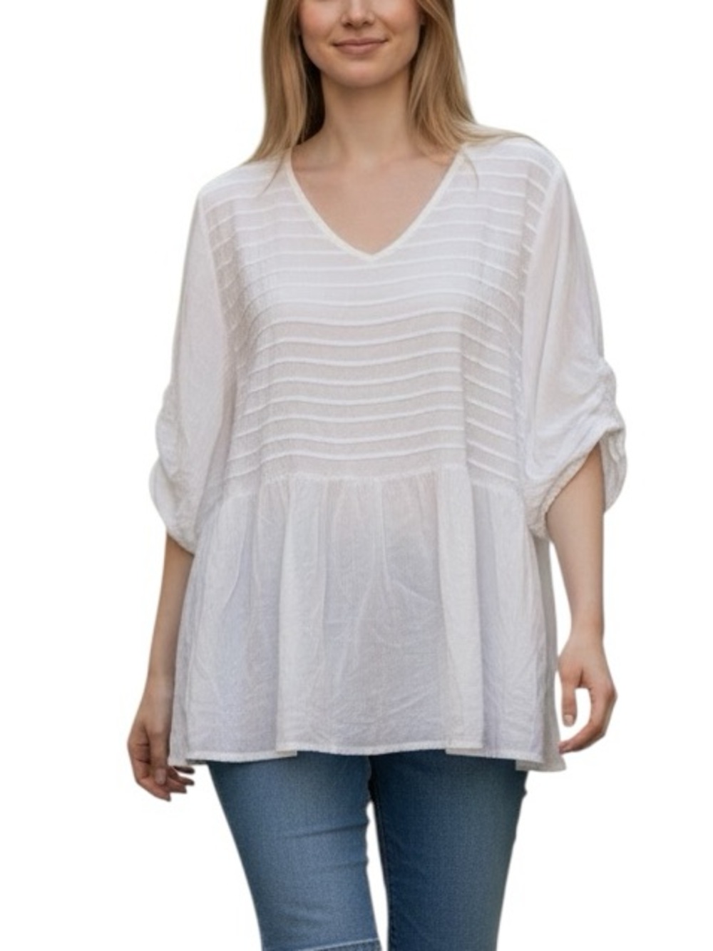 The Impeccable Pig Women’s White Tunic Top